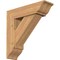 Ekena Millwork Traditional Traditional Smooth Bracket w/ Offset Brace, Western Red Cedar, 7 1/2"W x 26"D x 26"H BKT0806X26X26TRA01SWR - alternate 1
